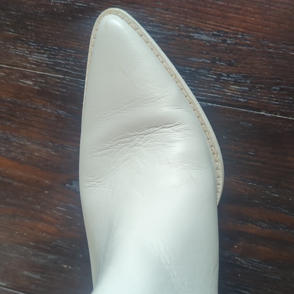 Elevation Bootie (Women) Matisse Elegant White Leather Ankle Boots 8.5 - Picture 5 of 7